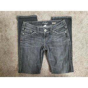 Silver Jeans Womens Mckenzie Slim Bootcut Gray 28